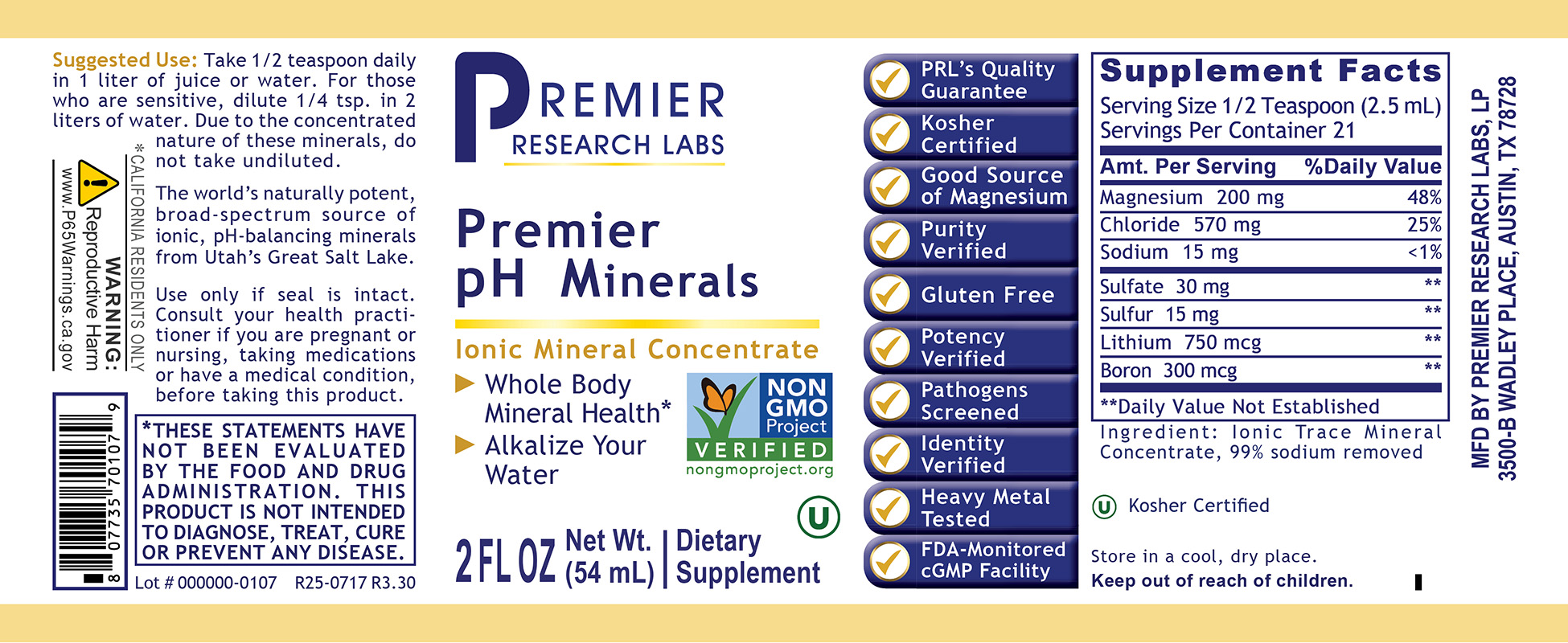 pH Minerals, Premier (2 oz)