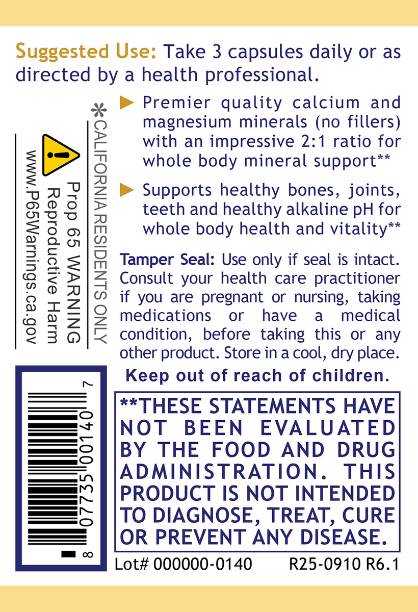 Calcium Magnesium Plus, Premier (90 caps)