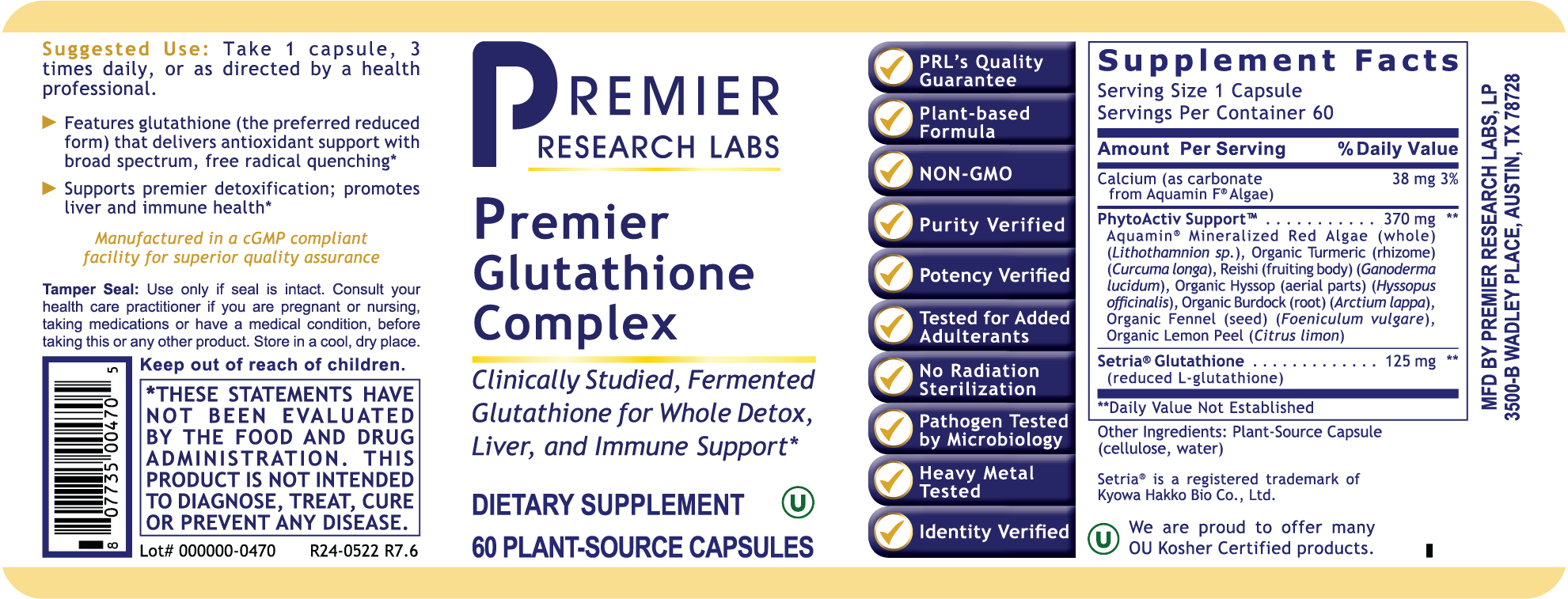 Glutathione Complex, Premier