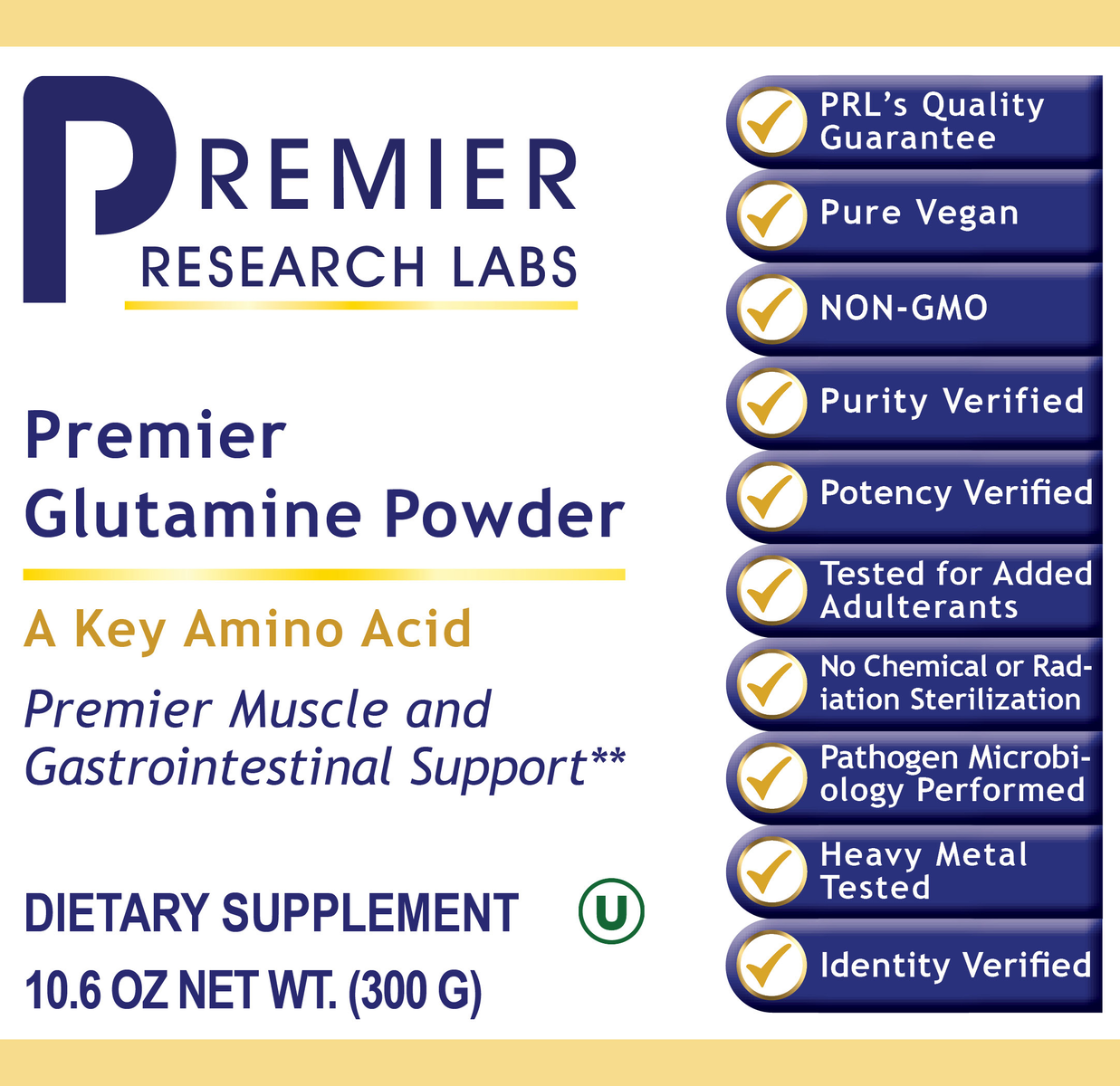 Glutamine, Premier