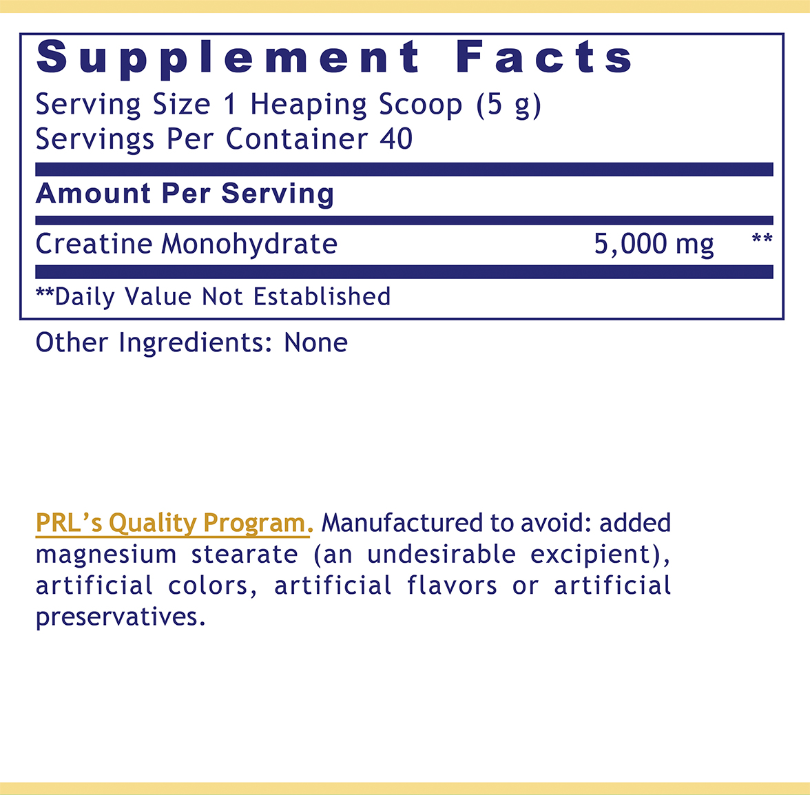 Creatine, Premier