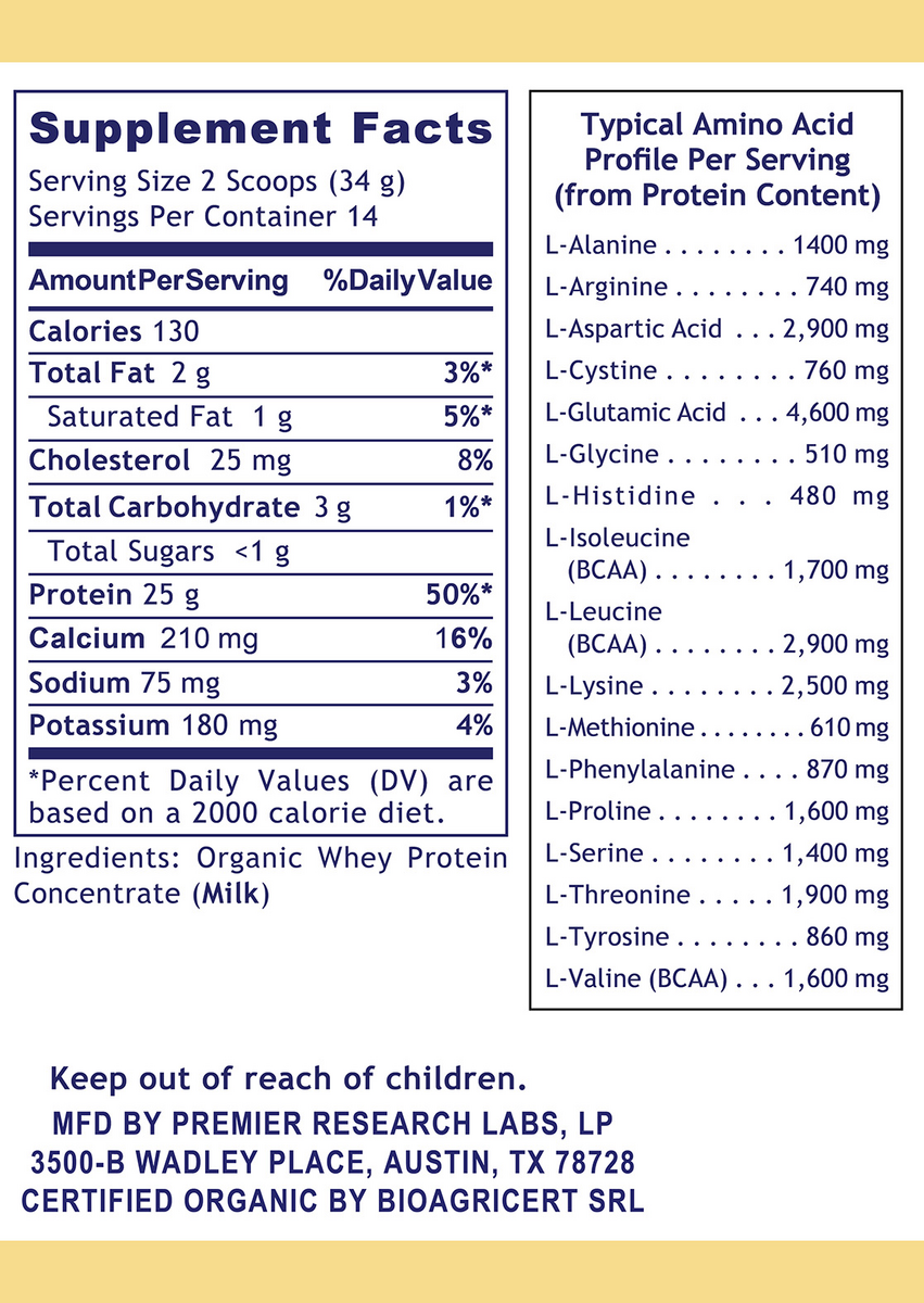 Whey Protein, Premier
