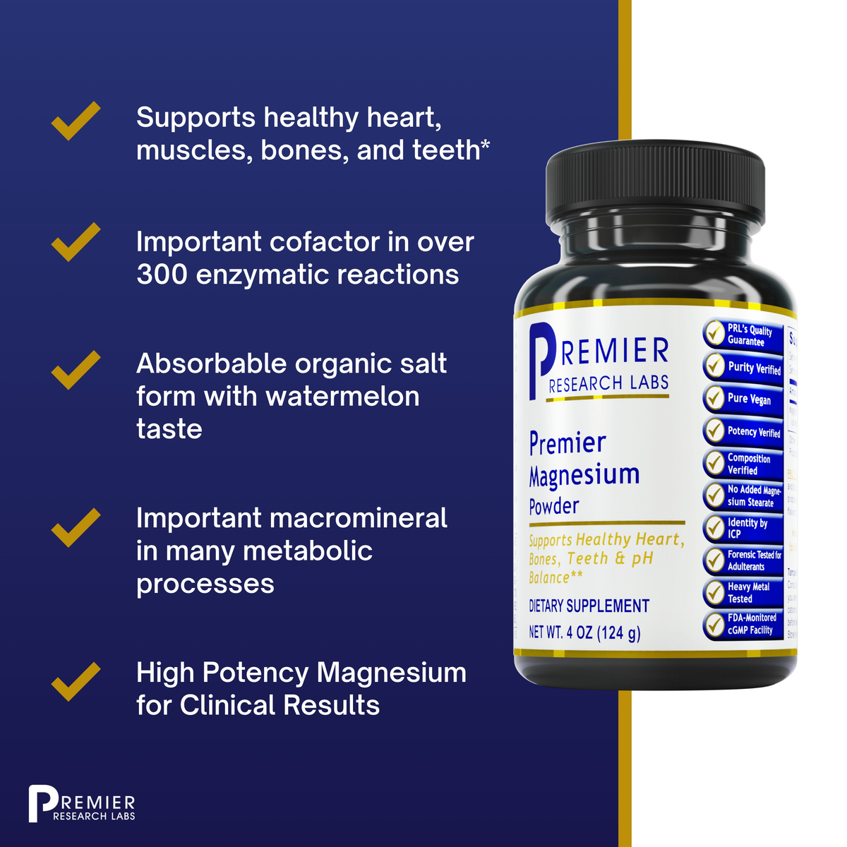 Magnesium, Premier (4 oz Powder)