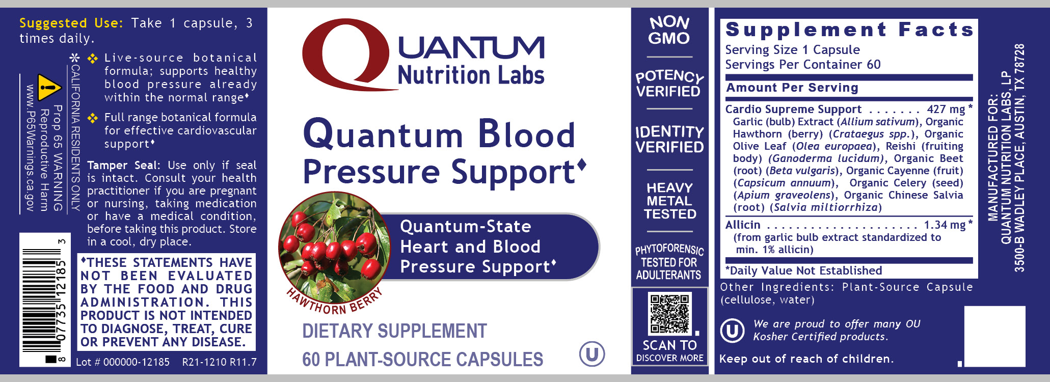 Blood Pressure Support, Quantum