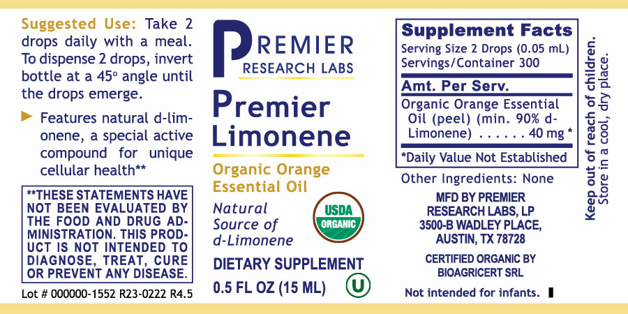 Limonene, Premier