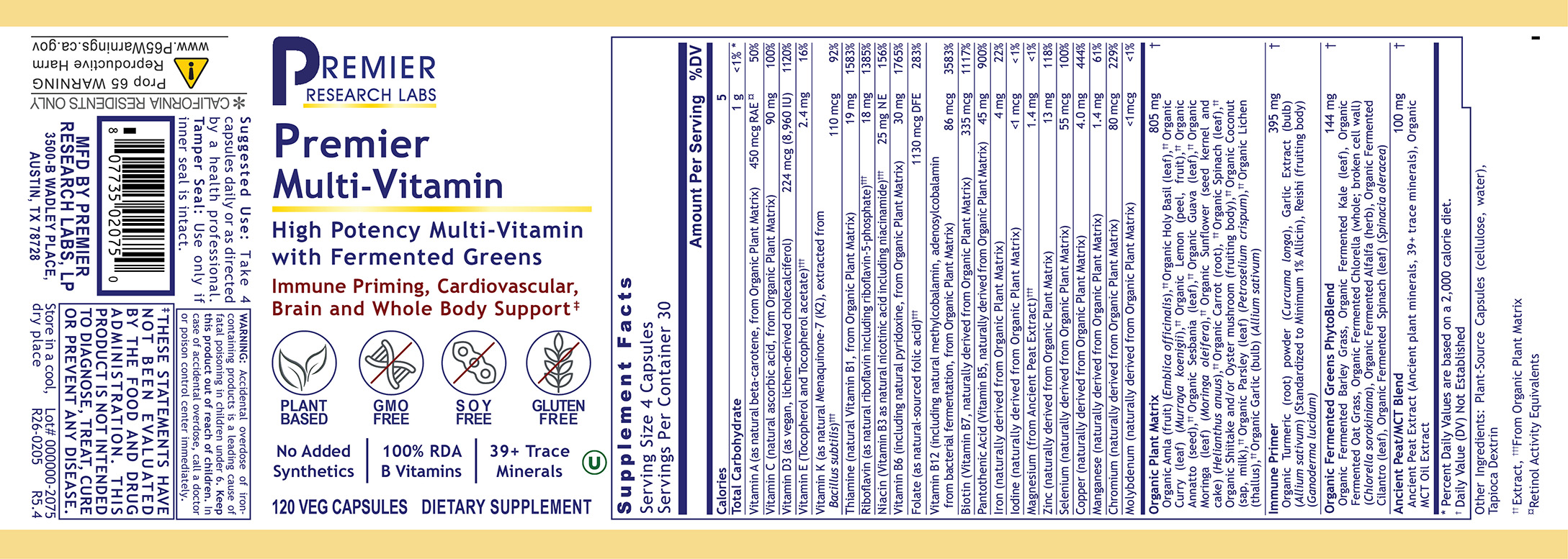 Multi-Vitamin, Premier