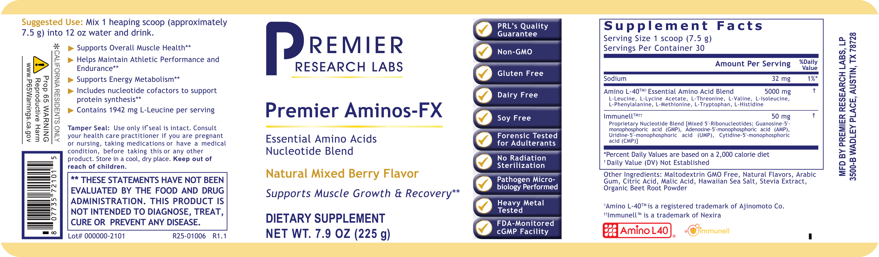 Aminos-FX™, Premier (Berry)