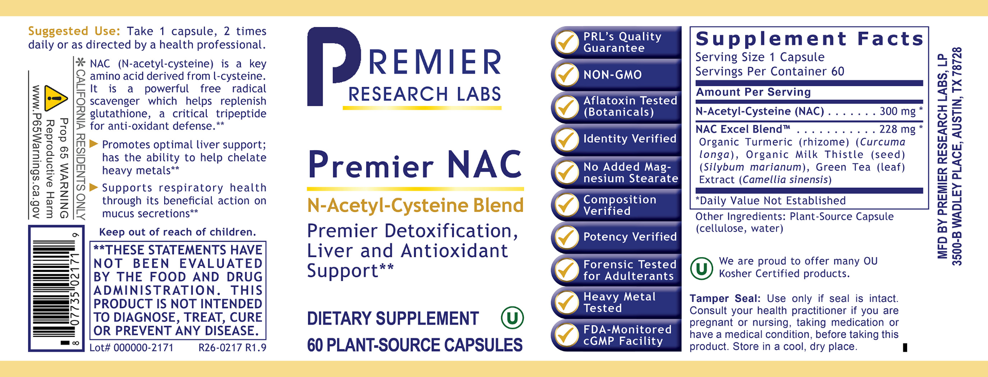 NAC, Premier