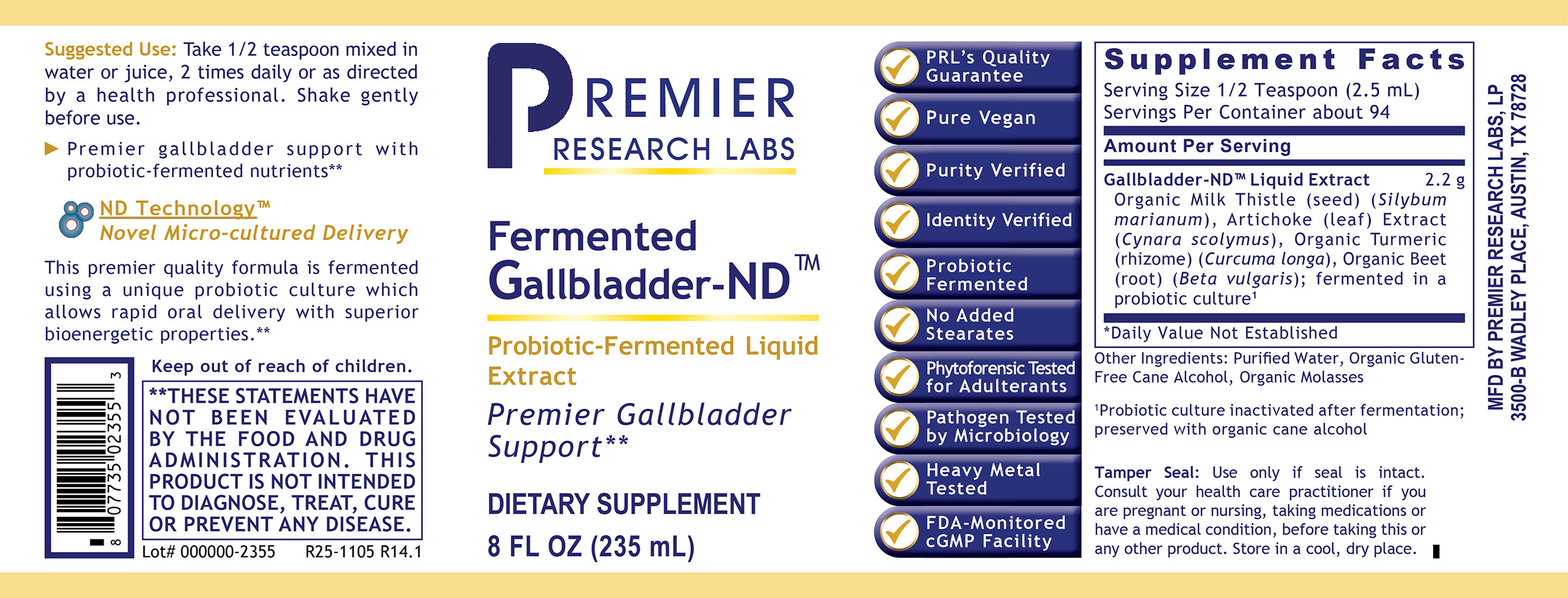 Fermented Gallbladder-ND™, Premier