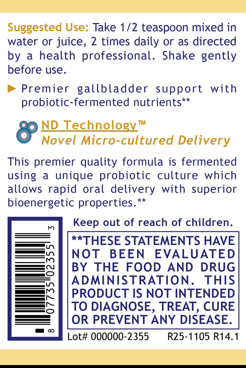 Fermented Gallbladder-ND™, Premier