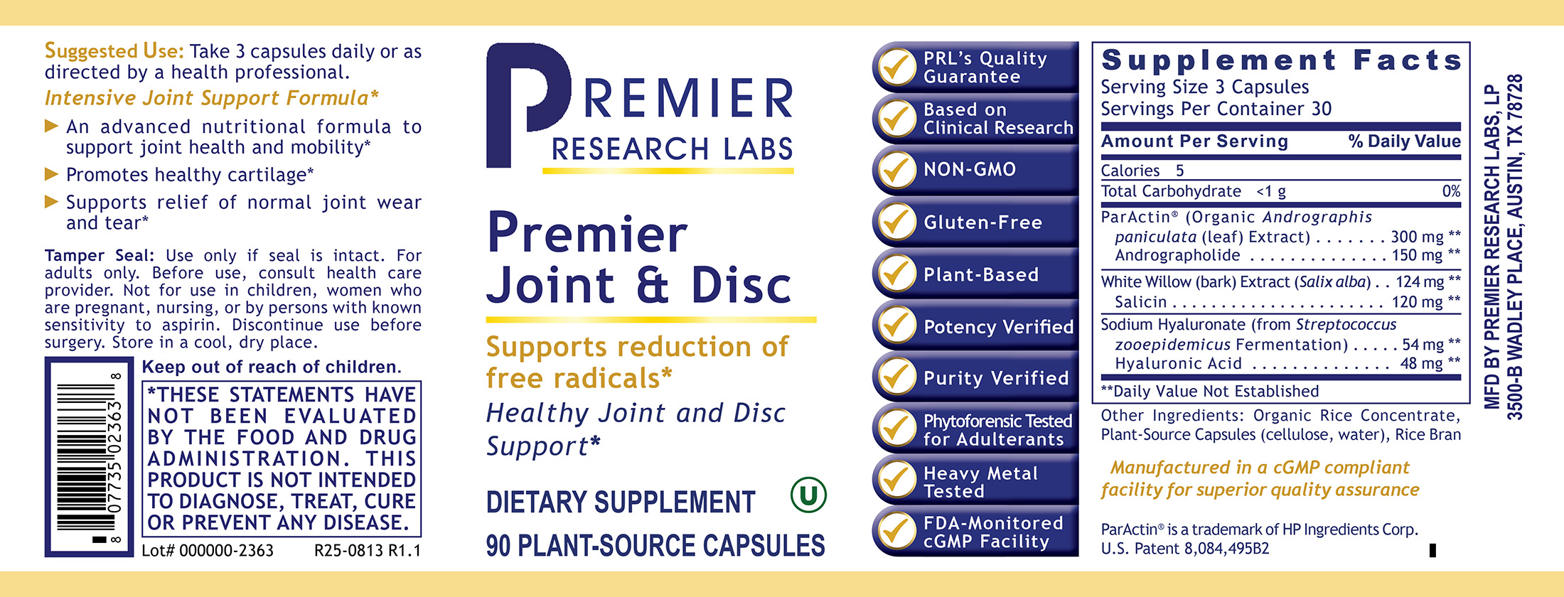 Joint & Disc, Premier
