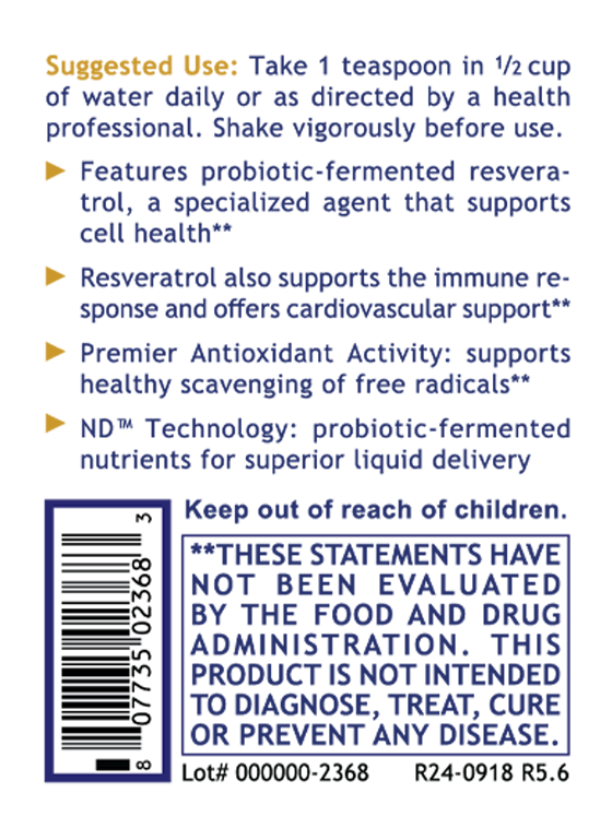 Resveratrol, Premier (Fermented)