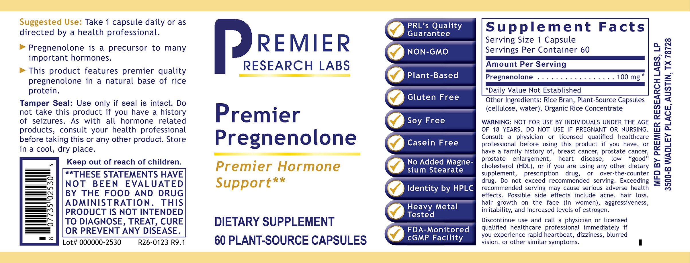 Pregnenolone, Premier