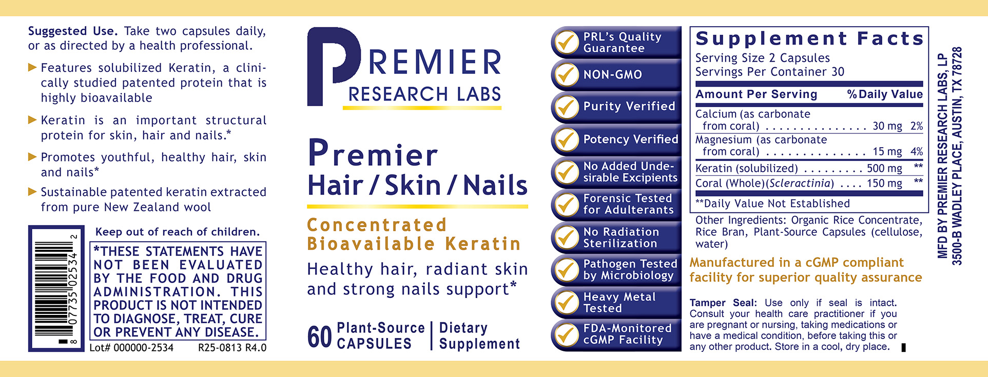 Hair/Skin/Nails, Premier