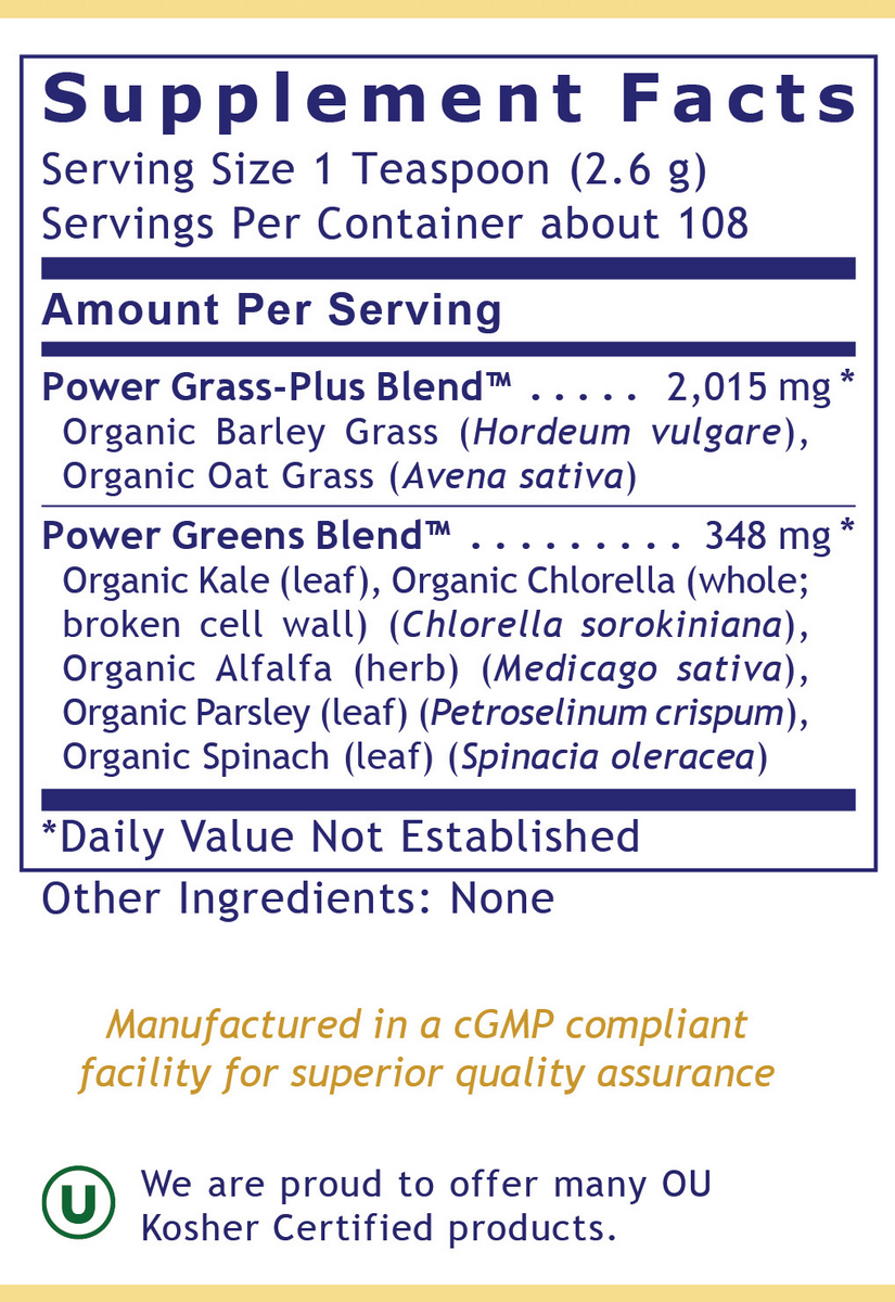 Organic Greens, Premier (Powder)