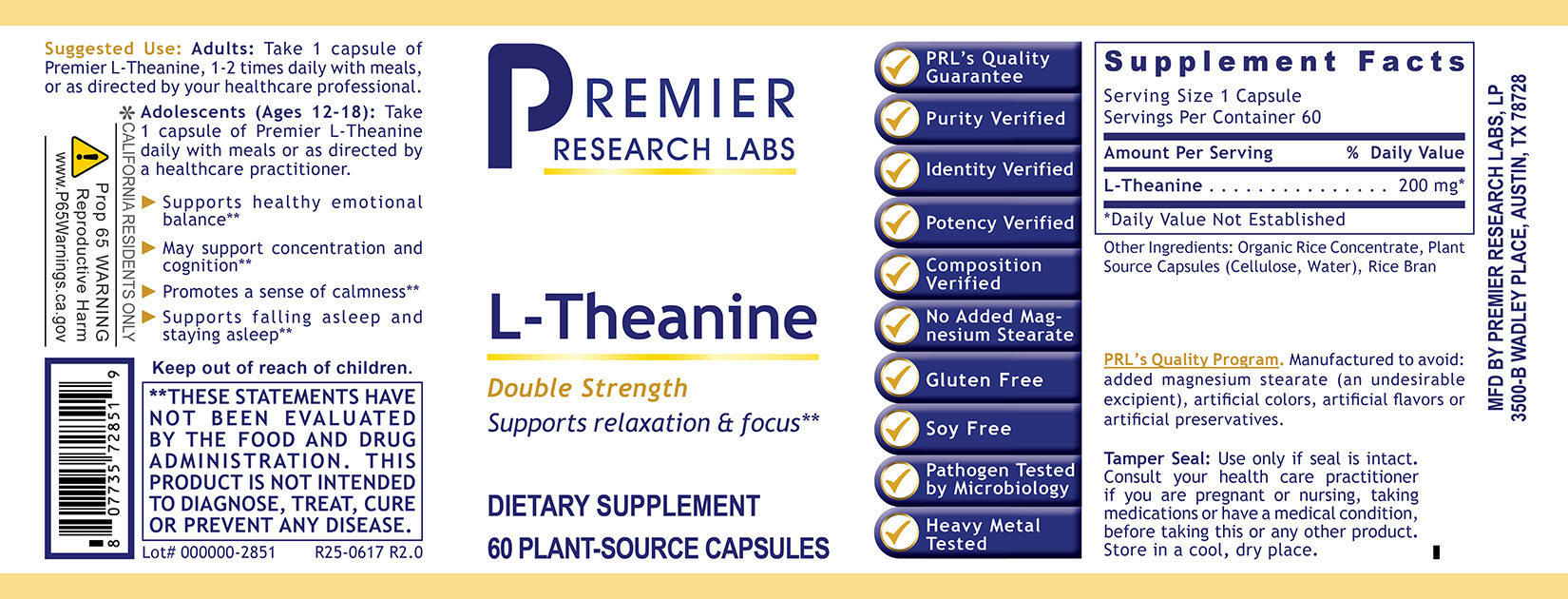 L-Theanine, Premier