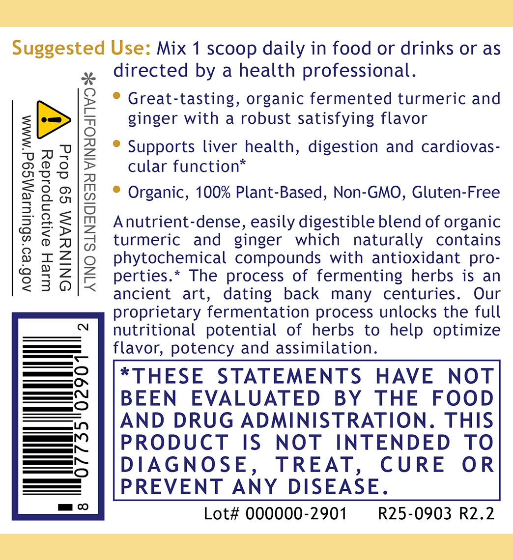 Fermented Turmeric/Ginger, Premier