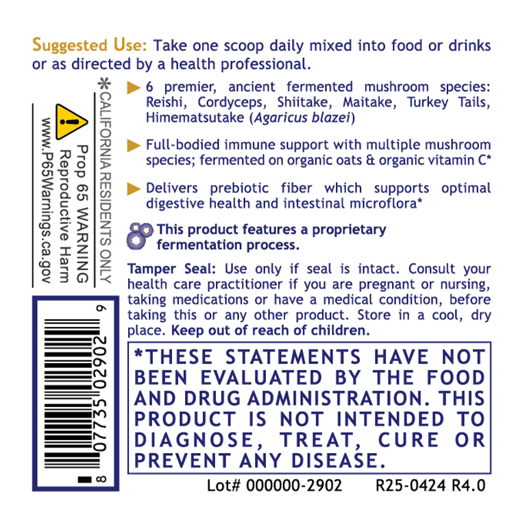 Fermented Mushroom Blend, Premier