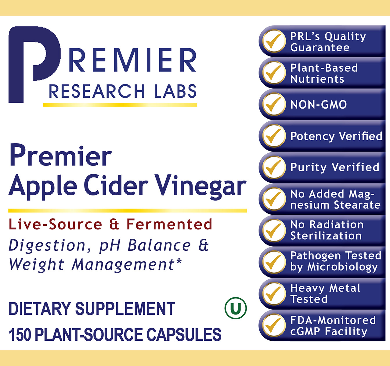 Apple Cider Vinegar, Premier