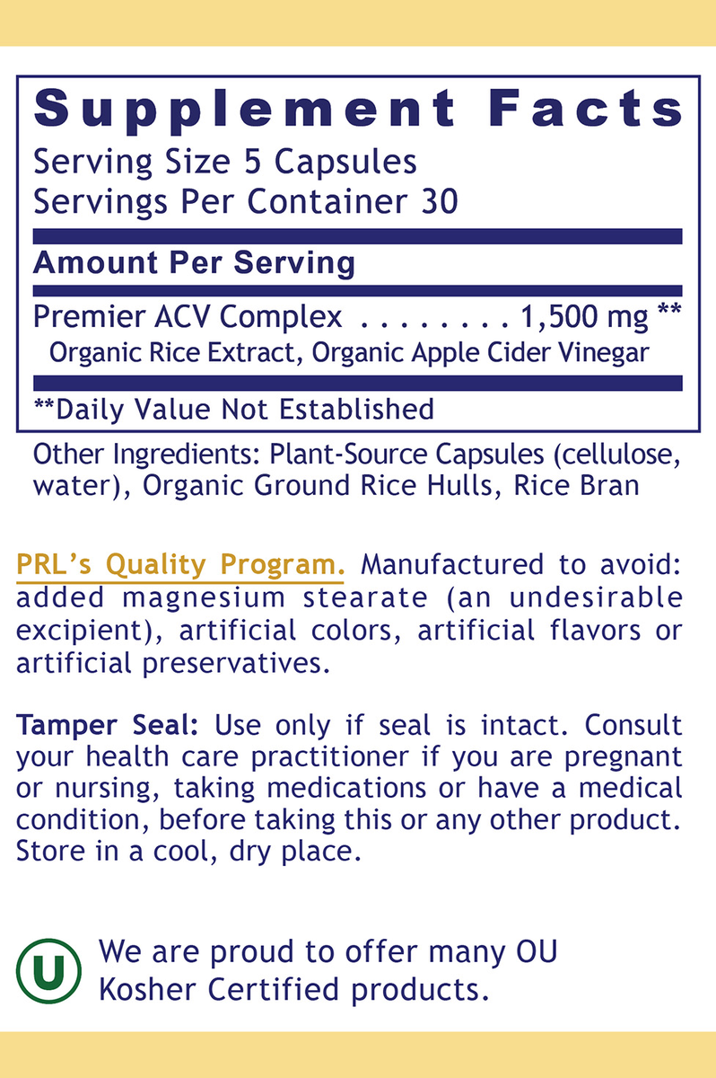 Apple Cider Vinegar, Premier