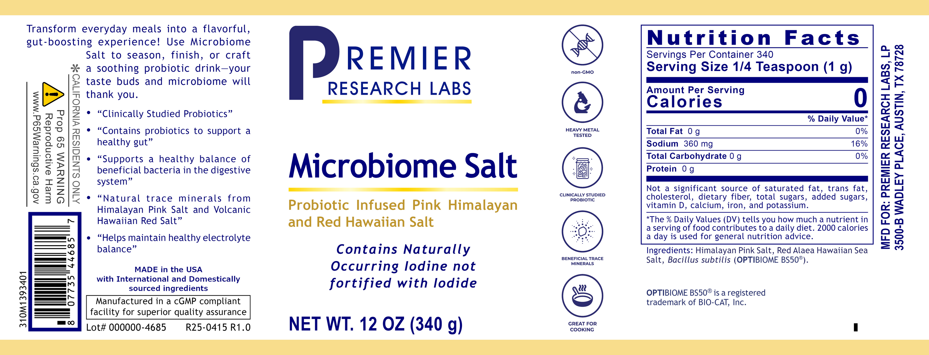 Microbiome Salt, Premier