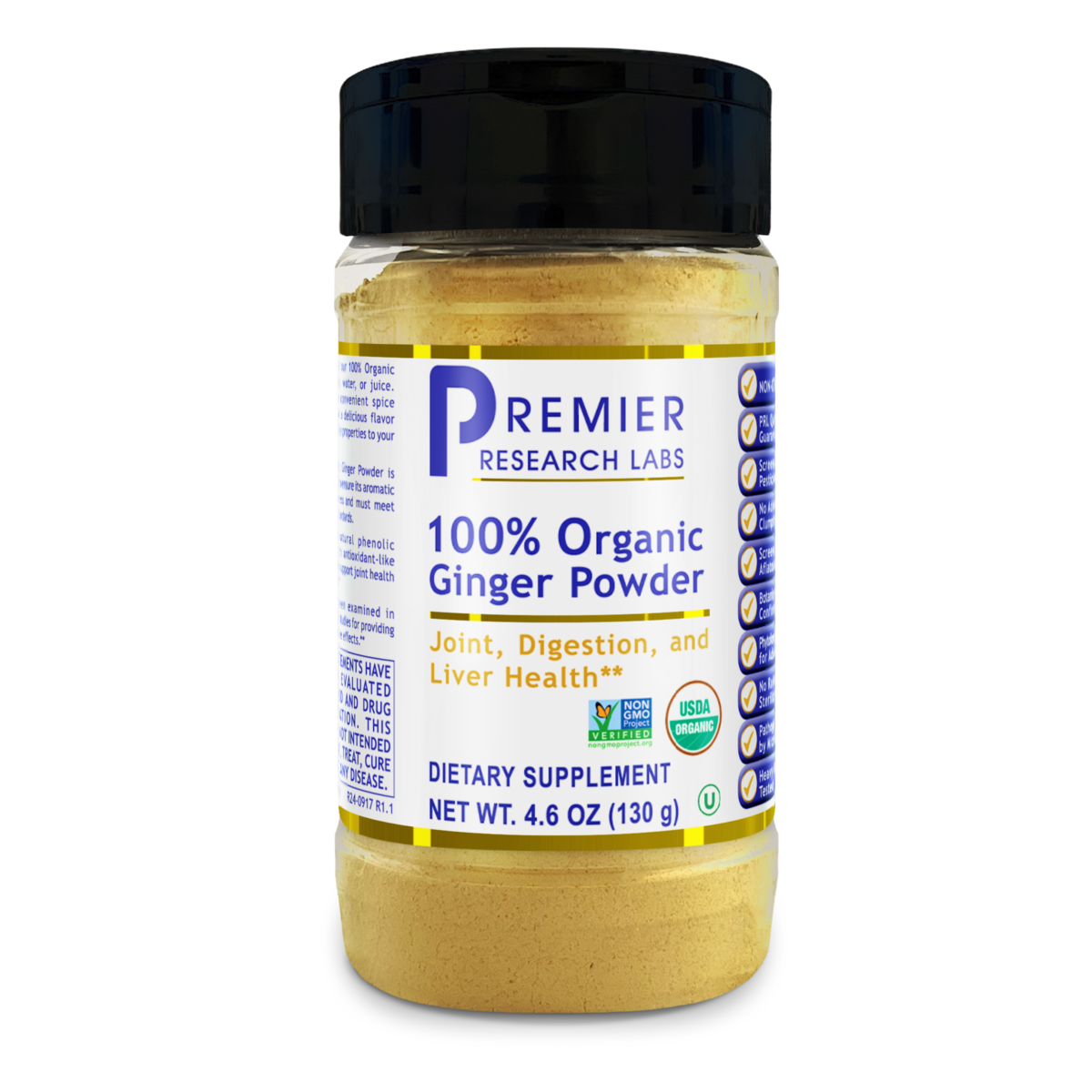 100% Organic Ginger Powder, Premier
