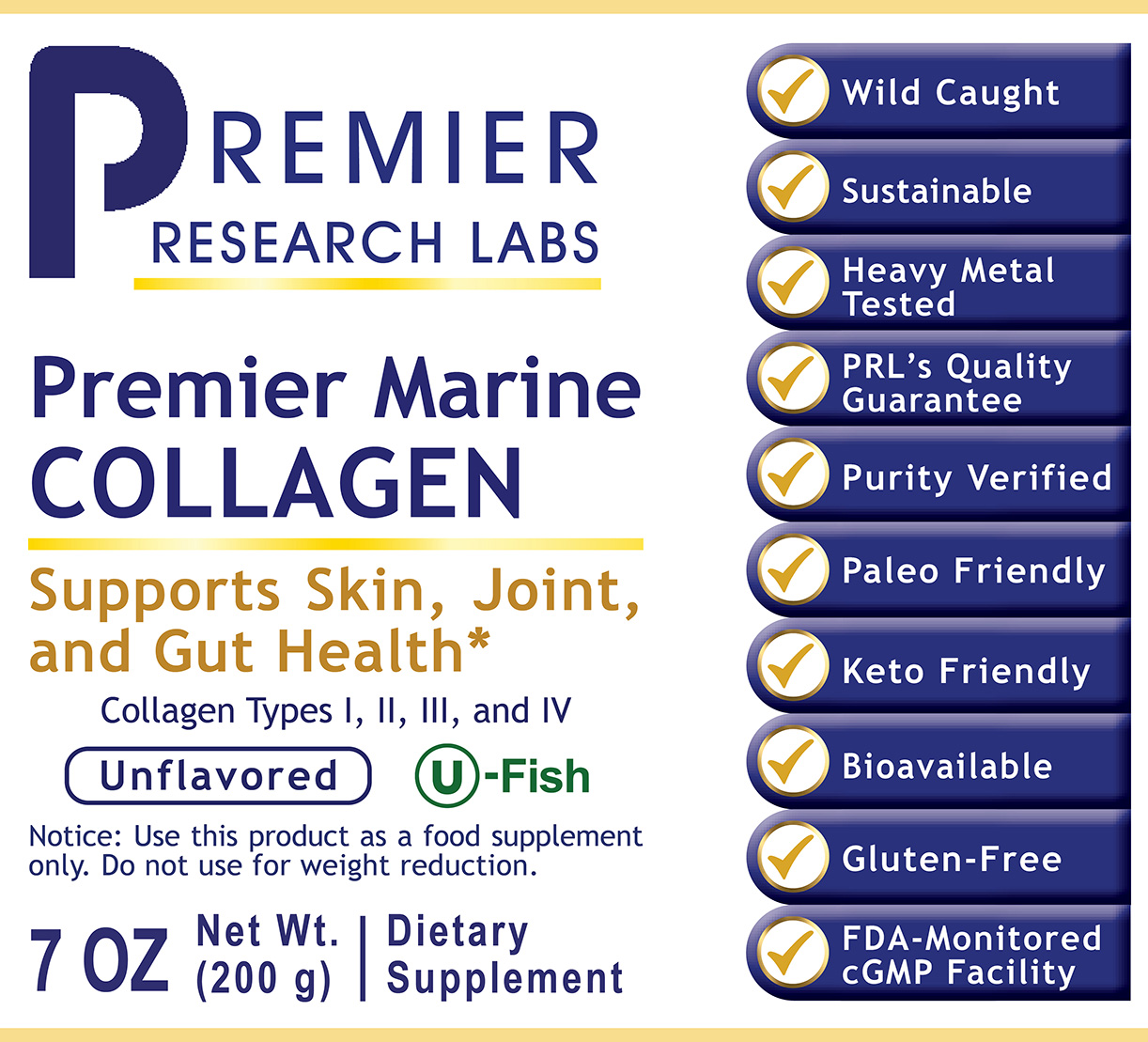 Collagen, Premier Marine