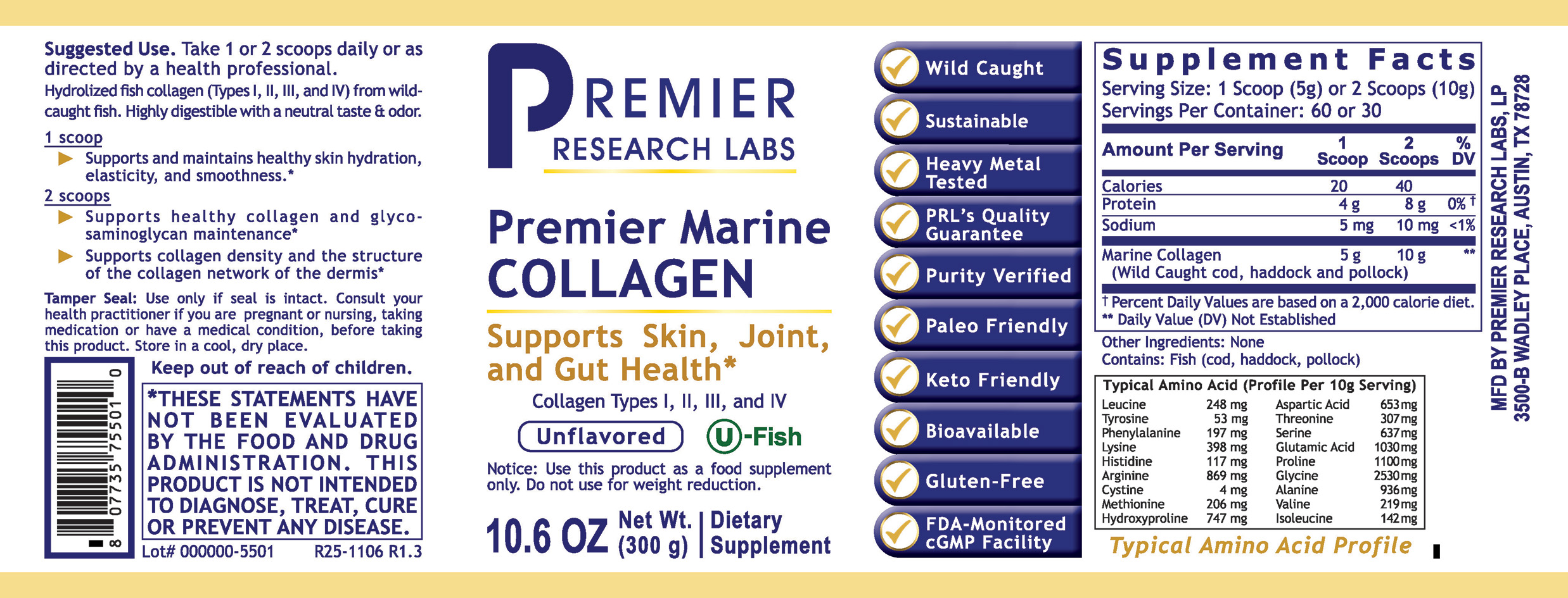 Collagen, Premier Marine