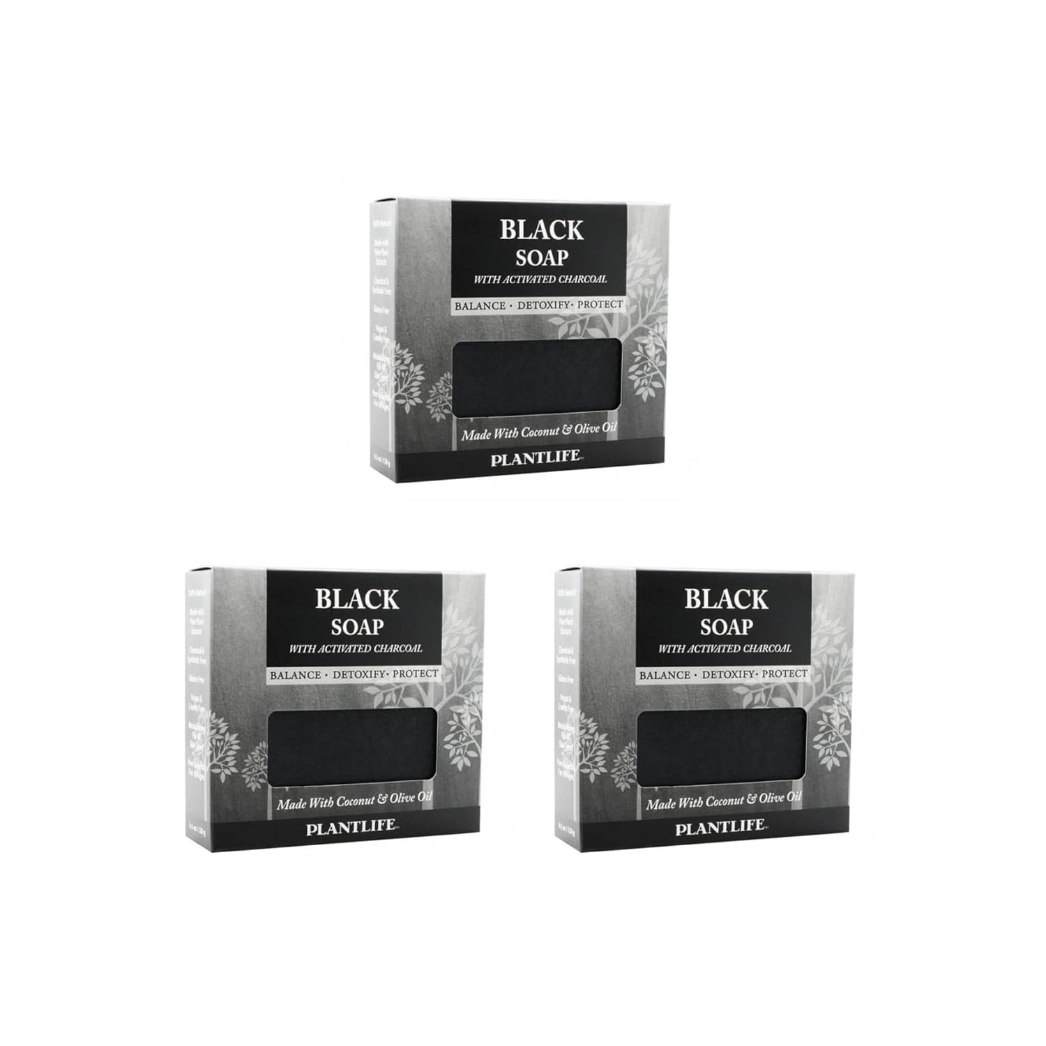 Black Bar Soap with Activated Charcoal