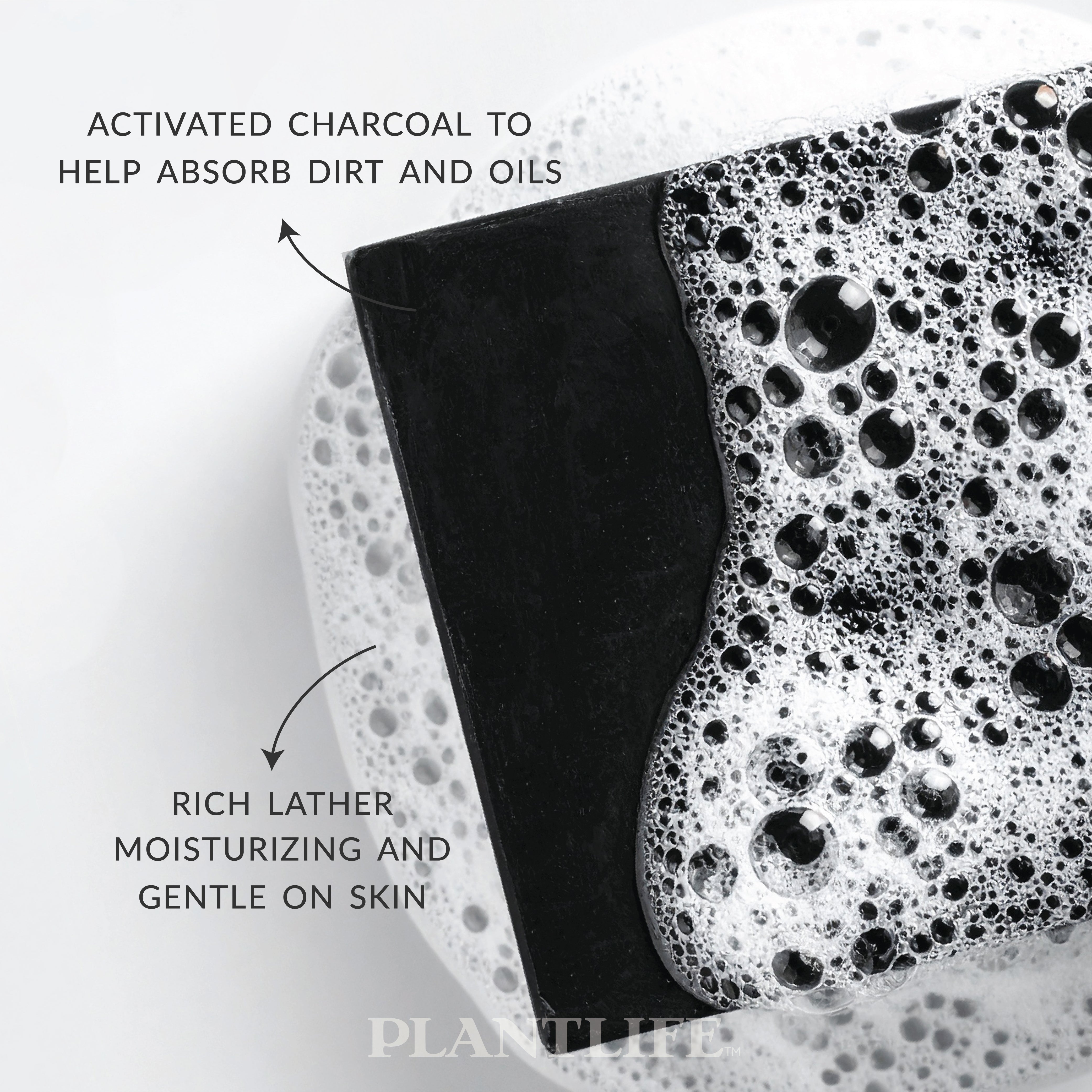 Black Bar Soap with Activated Charcoal